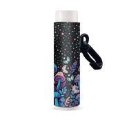 Nopersonality Supporto per balsamo per labbra e rossetto, con clip, organizer per proteggere gli accessori da viaggio, Funghi Farfalla, Misura unica