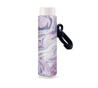 Nopersonality Supporto per balsamo per labbra e rossetto, con clip, organizer per proteggere gli accessori da viaggio, Marmo viola., Misura unica