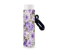 Nopersonality Supporto per balsamo per labbra e rossetto, con clip, organizer per proteggere gli accessori da viaggio, Fiori viola., Misura unica