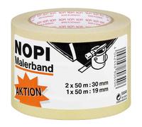 Nopi-Krepp 3 Pezzi Krepp 2 X 50:30 Mm, 1 X 50 M:19 Mm Nastro Adesivo Per Pittori