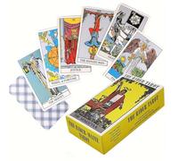 NOPKESV 1 set di tarocchi divinatori, carte di tarocchi con libro per principianti - Cats Rule The Earth (10,6 x 6,2 cm)