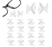 NOPKESV 10 Coppie Naselli In Silicone Airbag Schmetterlingsform Klebende Rutschfeste Komfortable Antiscivolo Con Retro Adesivo Per Occhiali Morbidi Per Occhiali E Occhiali Da Sole (2.5 mm)
