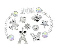 NOPKESV 11 pezzo Scarpe con Diamanti Cristallo, Fai-da-te, Ciondoli per Decorazioni per Scarpe, Cristallo Diamante Bling Scarpe, Ragazze, Donne, Crocs, Charms Crocs, Crocs Donna