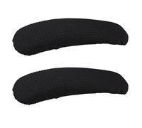 NOPKESV 2 pezzi copribraccia per sedia da ufficio,poliestere estensibile,elastico,impermeabile,protezioni,allevia i disturbi del gomito,copri braccioli sedia ufficio (lunghezza-40 cm) (nero)
