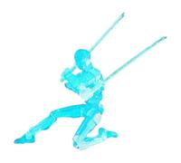 NOPKESV Action Figure Set Multi-jointed 3D Printed Toy Robot Action Figure decorazioni da tavolo per gli amanti dei giochi Modello luminoso Forme e oggetti di scena a mano libera