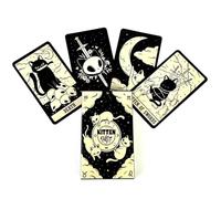 NOPKESV Tarocchi del gatto, carte con significati, parole chiave, elementi, pianeti, chakra, sì o no, toni, numerologia