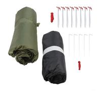 NoPole Tenda da campeggio piramidale con grado di impermeabilità PU3000, design leggero, perfetta per avventure a lunga distanza (verde)