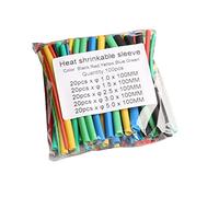 NOPOXA 100 Pz/set Tubo termorestringente Isolamento Guaina Filo per Riparazioni di Fili di Saldatura Cablaggio Automotive