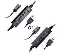NOPOXA Cavo QD a disconnessione rapida per cuffie a spina USB adattatore per call center ufficio suono chiaro e lunga durata