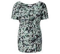 Noppies Maternity Blouse Osakis Short Sleeve Allover Print Camicia da Donna, Black-P090, M