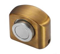 Nopunch - Fermaporta magnetico, robusto, in lega di zinco, per un'installazione affidabile sul pavimento e un controllo sicuro della porta (bronzo giallo)