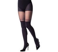 NOQ Calze imitazione collant opachi semi Sheer da donna sexy sopra il ginocchio modello ufficio appuntamento