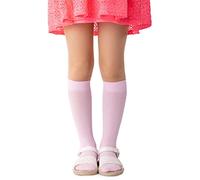 NOQ Calzini a Righe da Bambina, Flessibili Caldi Morbidi 100 DEN per Bambini, Casual Uniforme Scolastica Carina Vestito Sopra il Polpaccio Un Paio Molly