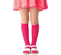 NOQ Calzini da Bambina a Righe Flessibili Caldi Morbidi 100 DEN per Bambini Casual Uniforme Scolastica Carina Vestito Sopra il Polpaccio Un Paio Molly