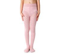 NOQ Collant da bambina con effetto 3D, tinta unita, danza, ginnastica, fantasia, Little Princess, Dominica Cotton Candy, 104 cm-110 cm