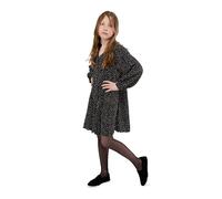 NOQ Collant da Ragazza 20 Denari Classico Semi-velato Scuola con Piede Morbido Balletto Danza Casual Durevole Tinta Unita Calze per Tutti i Giorni per Adolescenti Ala, Nero 140/146