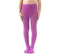 NOQ Collant per ragazze in maglia tinta unita Calze bambini opache calde per la scuola Spettacolo di danza classica Nursery, Lavende 92/98 cm