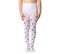 NOQ Collant sottili per bambini con bel disegno, ragazze a fantasia 40 DEN per la scuola, danza, cerimonie, casual, 92-98