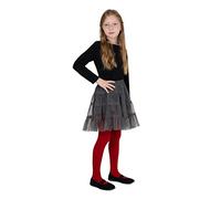 NOQ Collant spessi per ragazze Corina Plain 120 DEN Leggings con piedi caldi Kid Nursery Balletto Dance Class coprenti, Rosso 6/7 years