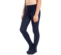 NOQ Collant spessi per ragazze Corina Plain 120 DEN Leggings con piedi caldi Kid Nursery Balletto Dance Class coprenti, Cosmo Blue 8/9 years