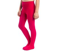NOQ Collant spessi per ragazze Corina Plain 120 DEN Leggings con piedi caldi Kid Nursery Balletto Dance Class coprenti, Pink 2/3 years