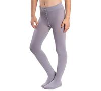 NOQ Collant spessi per ragazze Corina Plain 120 DEN Leggings con piedi caldi Kid Nursery Balletto Dance Class coprenti, Paloma Grey 11/12 years