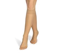 NOQ Sabia - Calzini da donna in microfibra, semi-opachi, tinta unita, 10 denari, taglia unica, 2 paia, Antilope, Taglia unica