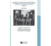 Nora Binder Subjekte im Experiment (Copertina rigida)