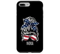Nora - Chignon disordinato con occhiali da sole con nastro USA Custodia per iPhone 7 Plus/8 Plus