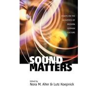 Nora M. Alter Sound Matters (Tascabile)