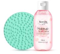Norate Detergente per pennelli da trucco, soluzione detergente per pennelli da trucco + tampone per la pulizia dei pennelli da trucco, tappetino per la pulizia dei pennelli, shampoo per pulizia