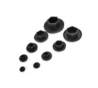 NORAZE 100 PZ Nero Esagono Incassato Bullone A Brugola Vite Dado Testa Esagonale Coperchio Viti Coperture Tappi M5-12 (Color : Black, Size : M10)