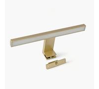 Norbe LED Lampada da Specchio Oro opaco 5W | Luce Bianca Neutra Specchio Bagno | Specchio Armadio | Luce Trucco per Bagno | Lunghezza 30 cm | 615 Lm | 6000K | 5W