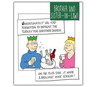 Norbert & Val, Cooler, Brother And Suor in Law, biglietto di Natale, 154 x 184 mm