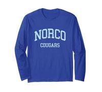 Norco High School HS Norco CA retrò Sport Maglia a Manica