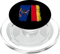Nord Dakota Germania mezza bandiera Nord Dakotan Patrimonio tedesco PopSockets PopGrip per MagSafe