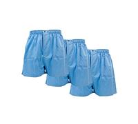 Nord-Est 3 Paia Mutande, Boxer Uomo America 100% Cotone, Taglie 4-5-6-7-8-9-10 (8, Celeste)