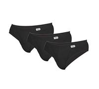 NORD EST 3 Pezzi Slip, Uomo, Art. Kent Cotone 100% a Costina, 4° M - 5° L - 6° XL - 7° XXL (8°, Nero)