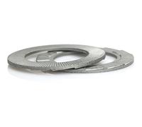 NORD-LOCK 2378 - Dischi di sicurezza per molle a cuneo, colore: Argento