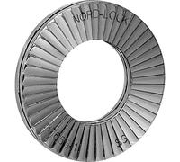 Nord-Lock Rondelle di Sicurezza NL16spss in Acciaio Inox A4, Secondo DIN25201, Contenuto: 100 Pezzi, Argento