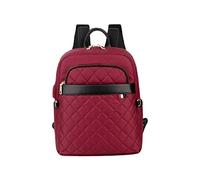 Nordace Ellie Mini - Piccolo zaino per tablet da 10", design classico, senza tempo, caricatore USB, gancio per chiavi, tasca nascosta, impermeabile, Colore: rosso, 8