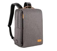 Nordace Siena Zaino per computer portatile da 15,6 pollici, unisex, con porta di ricarica USB, impermeabile, per tutti i giorni, viaggi o lavoro, Grigio, 19L US