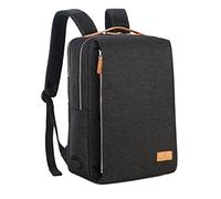 Nordace Siena Zaino per computer portatile da 15,6 pollici, unisex, con porta di ricarica USB, impermeabile, per tutti i giorni, viaggi o lavoro, nero, 19L US