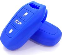Nordecco - Custodia in silicone per chiave auto Opel Corsa F Astra L VI 70 piastra Corsa Jeep Avenger 3 pulsanti Keyless Remote (blu)
