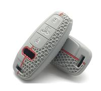 Nordecco - Custodia in silicone per chiavi Audi A4 A6L A7 A8 A8L E-tron GT S3 RS7 Sportback Q7 Q8 C8 2019 2020 2024 2025 telecomando senza chiave (grigio)