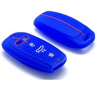Nordecco - Custodia in silicone per chiavi Audi A4 A6L A7 A8 A8L E-tron GT S3 RS7 Sportback Q7 Q8 C8 2019 2020 2024 2025 telecomando senza chiave (blu)