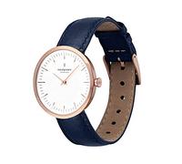 Nordgreen Orologio da donna dal design scandinavo, analogico, al quarzo, oro rosa, quadrante bianco, cinturino intercambiabile, modello: Infinity
