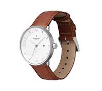 Nordgreen Orologio da polso dal design scandinavo, analogico, al quarzo, argento/oro, cinturino intercambiabile in pelle/mesh, elegante, unisex, impermeabile, moderno