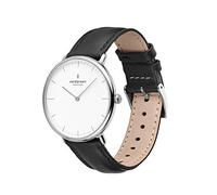 Nordgreen orologio di design scandinavo - analogico al quarzo, argento/oro, cinturini in pelle/rete intercambiabili, elegante, unisex, resistente all'acqua, moderno, modello Native