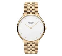 Nordgreen Orologio di design scandinavo analogico al quarzo argento | quadrante bianco | Braccialetti intercambiabili | Modello: Native